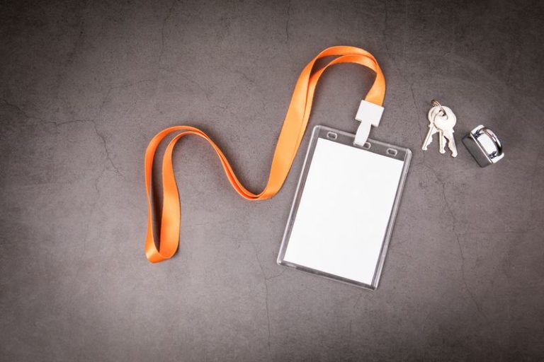 Aufkleber und Lanyards